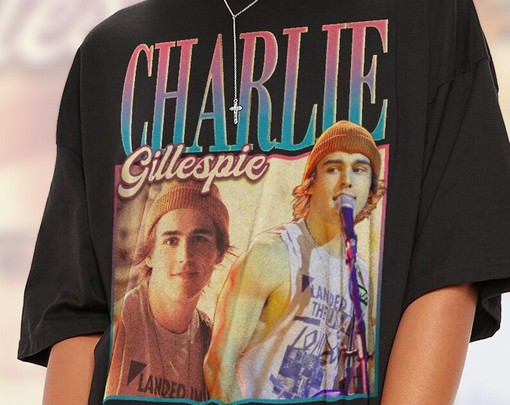 Charlie Gillespie Unisex T Shirt - Julie and the Phantoms Luke Patterson Shirt - Pete Wentz Cameo - Charlie Retro 90s - Image 2
