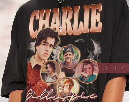 Charlie Gillespie Vintage Shirt - Julie and the Phantoms Homage Tshirt - Charlie Gillespie Fan Tees - Image 2