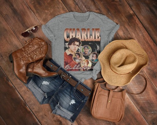 Charlie Gillespie Vintage Shirt - Julie and the Phantoms Homage Tshirt - Charlie Gillespie Fan Tees - Image 3