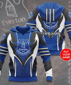Cheer on Everton FC 1878 with All Over Print Hoodie 3D Polo for Soccer Fans