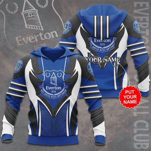 Cheer on Everton FC 1878 with All Over Print Hoodie 3D Polo for Soccer Fans
