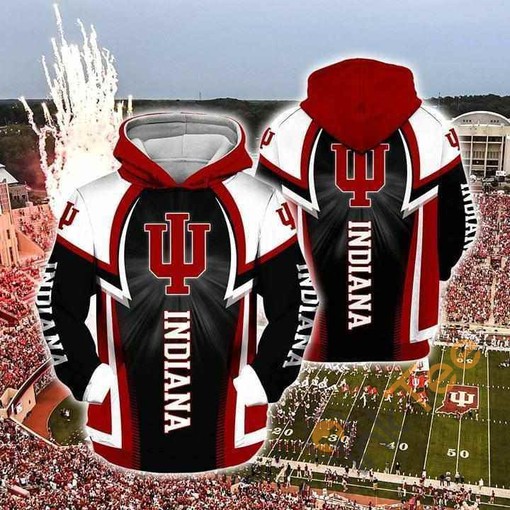 Cheer on Indiana Hoosiers NCAA with Hoosiers Lover 3D Hoodie Featuring Custom All Over Print