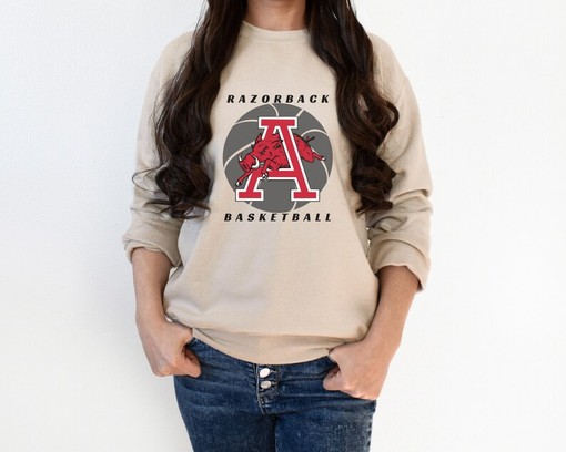 Cheer on the Arkansas Razorbacks Basketball Team in Style, NCAA Shirts Women, American University Shirt - Image 2