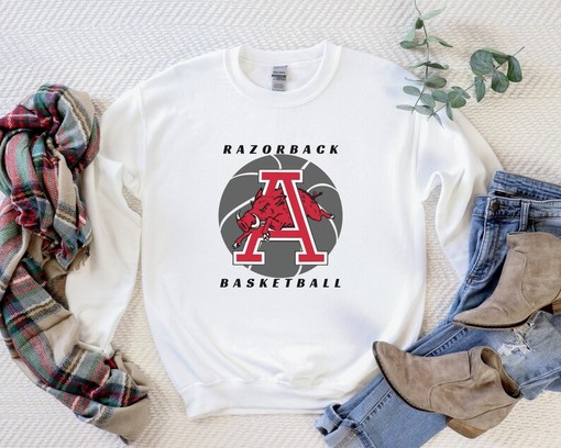 Cheer on the Arkansas Razorbacks Basketball Team in Style, NCAA Shirts Women, American University Shirt - Image 4