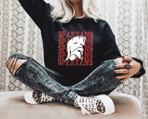 Cheer on the Spartans in Style with a Vintage Michigan State Sweatshirt, NCAA Shirts for Men with Retro NCAA Shirts - Image 4