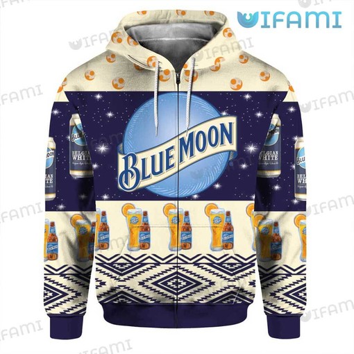 Cheers to Belgian White with Blue Moon Beer All Over Print 3D Hoodie, Perfect Beer Lover Gift