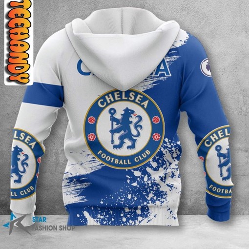 Chelsea FC Custom All Over Print 3D Hoodie with Printful Quality - Image 2