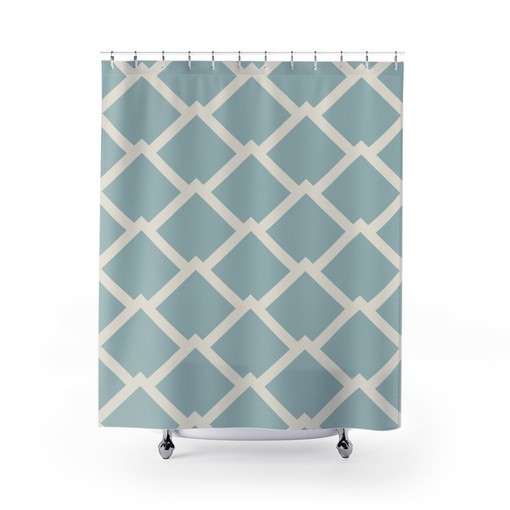 Chic Contemporary Shower Curtain for Stylish College Dorm Room