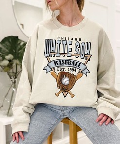 Chicago Baseball Crewneck Sweatshirt, Vintage Chicago MLB Shirt, Chicago Fan Shirt, College Shirts