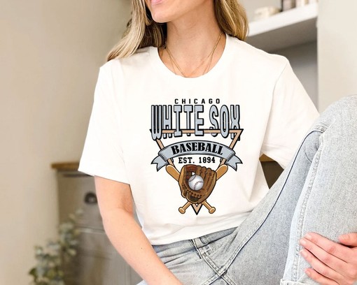 Chicago Baseball Crewneck Sweatshirt, Vintage Chicago MLB Shirt, Chicago Fan Shirt, College Shirts - Image 3