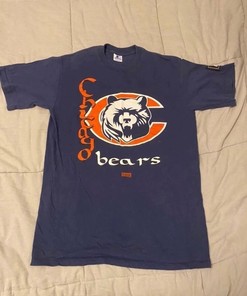Chicago Bears Single Stitch Starter Sweatshirt T-shirt - Ideal Gift for NFL & State University Shirt Fans