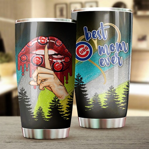 Chicago Cubs Adoring Mothers Best Mom Ever MLB Tumbler with a Lovely and MLB Design - Image 2