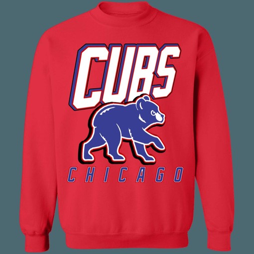 Chicago Cubs BABY BEAR Retro MLB Crewneck Sweatshirt Hoodie Shirt - Baseball Fan Apparel