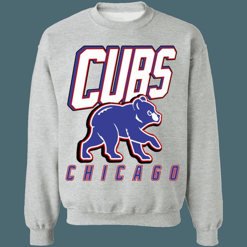 Chicago Cubs BABY BEAR Retro MLB Crewneck Sweatshirt Hoodie Shirt - Baseball Fan Apparel - Image 4