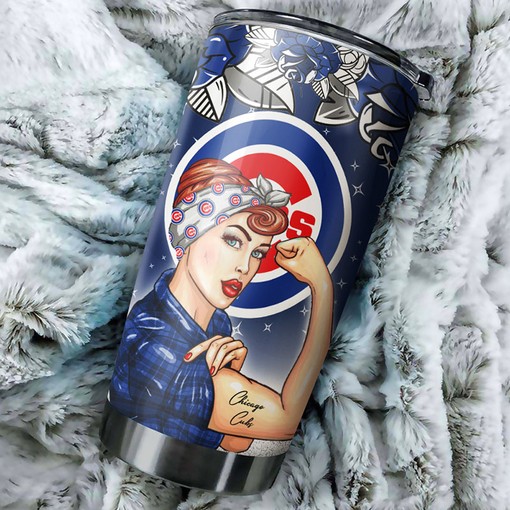 Chicago Cubs Baseball Mom MLB Tumbler - Baseball Tumbler Ideas