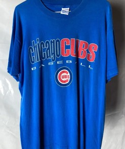 Chicago Cubs Full Color Pullover Hoodie Sweatshirt - Vintage 90S Reprinted Edition