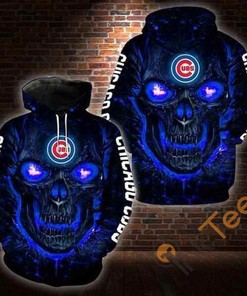 Chicago Cubs Lava Skull 3D All-Over Print Hoodie for Men and Women