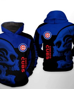 Chicago Cubs MLB Punisher Skull Hoodie 3D All-Over Print for Men and Women