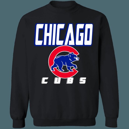 Chicago Cubs Retro MLB Crewneck Sweatshirt Hoodie Shirt - Baseball Fan Apparel - Image 2