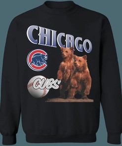 Chicago Cubs Vintage 90s MLB Crewneck Sweatshirt Hoodie Shirt - Baseball Fan Apparel