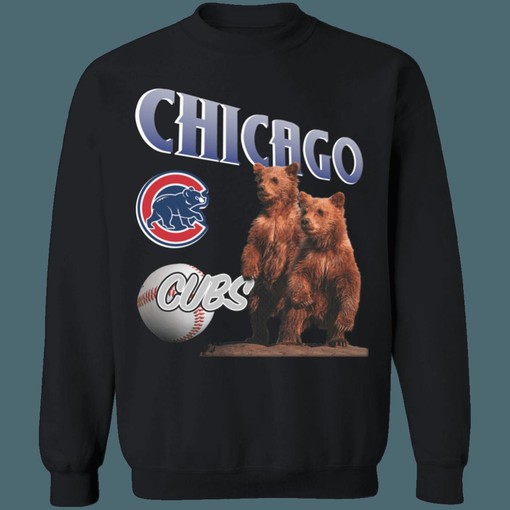 Chicago Cubs Vintage 90s MLB Crewneck Sweatshirt Hoodie Shirt - Baseball Fan Apparel