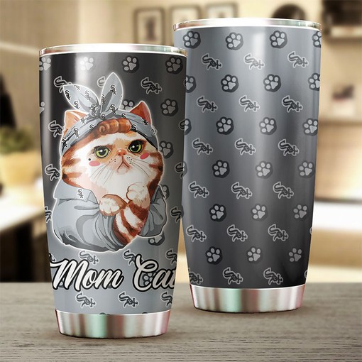 Chicago White Sox Cat Mom MLB Tumbler - Personalized Design