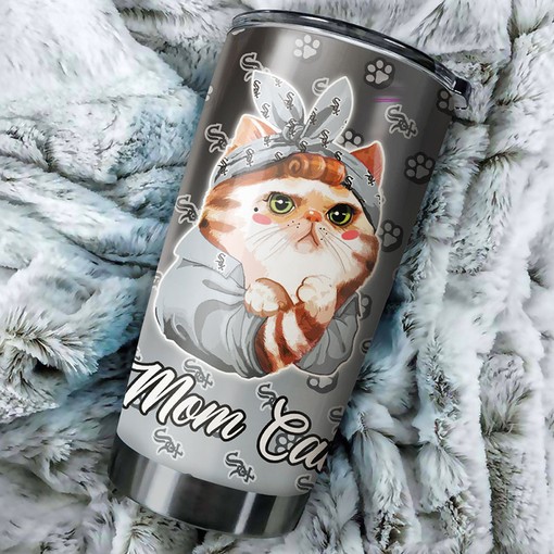 Chicago White Sox Cat Mom MLB Tumbler - Personalized Design - Image 2