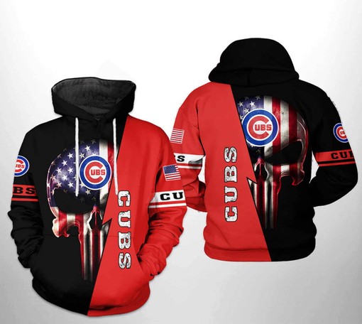Chicago White Sox MLB 3D All-Over Print Skull Hoodie for Men and Women