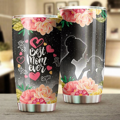 Chicago White Sox MLB Tumbler for Mother's Day with Cool Flower Design