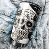 Chicago White Sox MLB Tumbler with Edgy Skull Design for Baseball Lovers and Custom MLB Logo