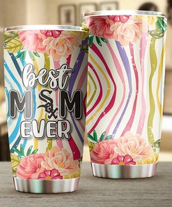 Chicago White Sox MLB Tumbler with Flower and MLB Logo - Best Gift for White Sox Moms