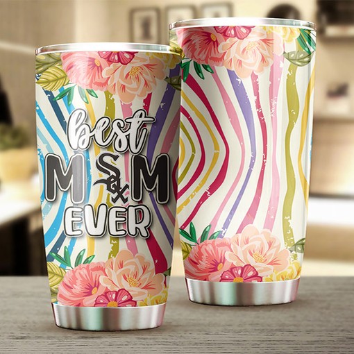 Chicago White Sox MLB Tumbler with Flower and MLB Logo - Best Gift for White Sox Moms