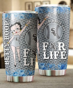 Chicago White Sox MLB Tumbler with Iconic Betty Boop Design for Baseball Fans