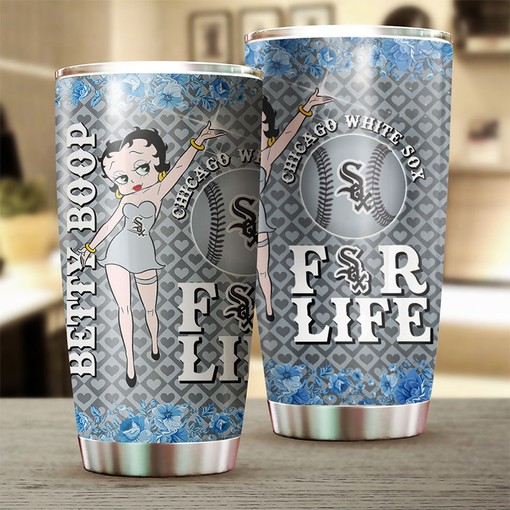 Chicago White Sox MLB Tumbler with Iconic Betty Boop Design for Baseball Fans