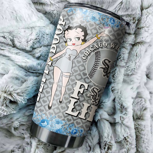 Chicago White Sox MLB Tumbler with Iconic Betty Boop Design for Baseball Fans - Image 2