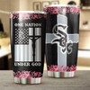 Chicago White Sox MLB Tumbler with One Nation Under God Design - Ideal Tumbler for White Sox Fans