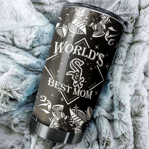 Chicago White Sox World's Best Baseball Mom MLB Tumbler with a Sophisticated and MLB Design - Image 2