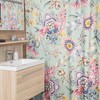Chintz Vintage Floral Shower Curtain, Botanical Retro Bathroom Decor, Unique Tub Accessory