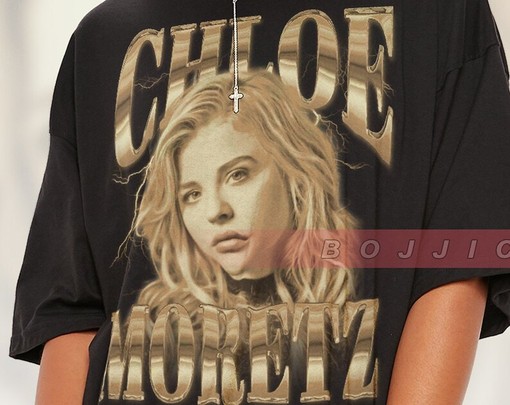 Chloe Moretz Actress Shirt - Retro 90s Tee for Women - Image 2