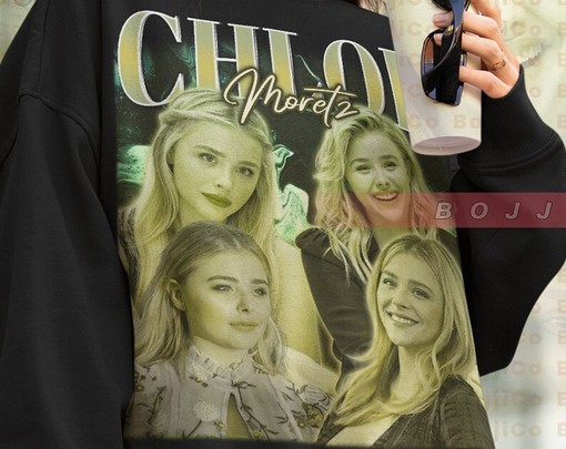Chloe Moretz Vintage Sweater - Retro 90s Actress Sweatshirt for Fans - Image 4
