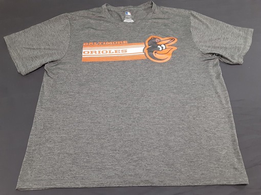 Choose Comfort and Style with This Men's Gray Polyester Lightweight Baltimore Orioles T-Shirt, NCAA Shirts Men