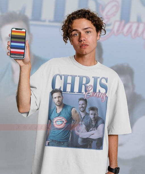 Chris Evans Classic Tee - Vintage 4vengers Inspired T-Shirt for Fans