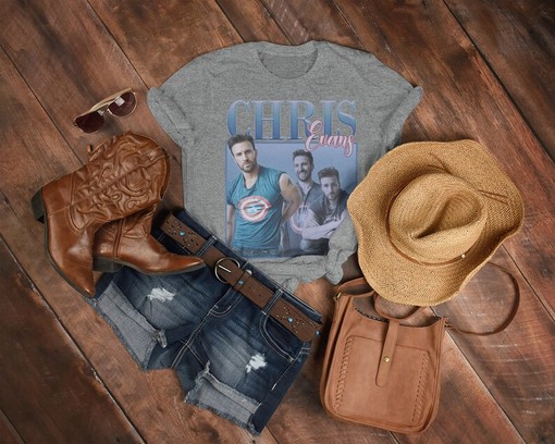 Chris Evans Classic Tee - Vintage 4vengers Inspired T-Shirt for Fans - Image 3