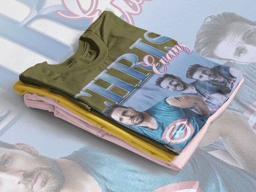 Chris Evans Classic Tee - Vintage 4vengers Inspired T-Shirt for Fans - Image 4