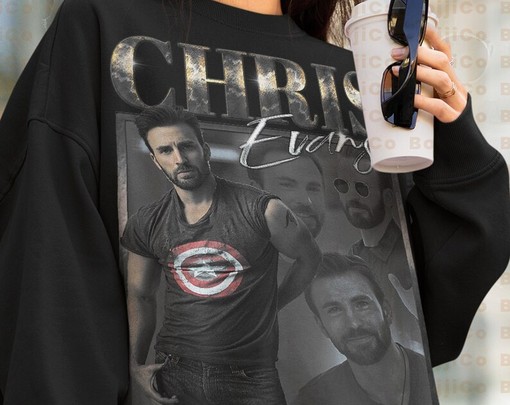 Chris Evans Movie Tee - Vintage Sweatshirt for 4vengers Fans - Image 4