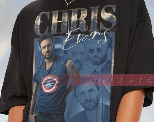 Chris Evans Retro Tee - Vintage Tribute Rap Tee for Men - Image 2