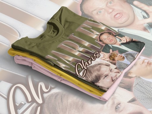 Chris Farley Vintage Tee - Retro 90s Homage T-Shirt for Fans - Image 3