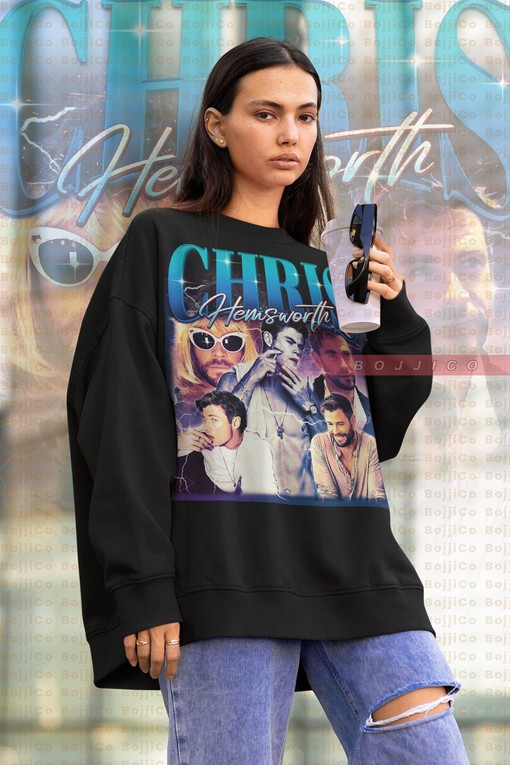 Chris Hemsworth Vintage Sweatshirt - Classic 90s Actor Sweater for Fans