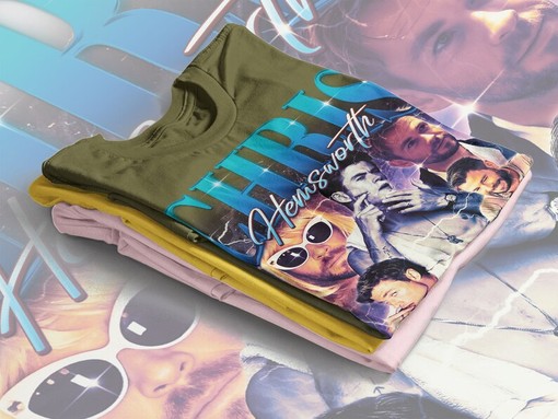 Chris Hemsworth Vintage Tee - Classic 90s Actor Shirt for Fans - Image 4