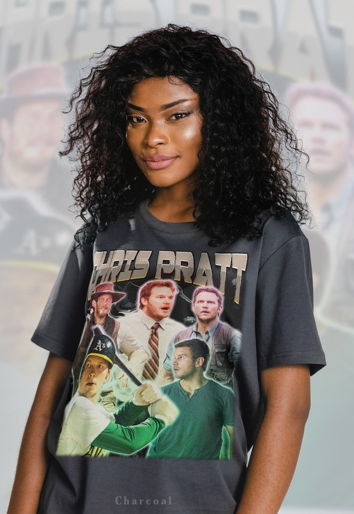 Chris Pratt Homage T-Shirt - Retro 90s Tee for Fans of the Actor